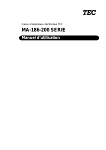 Mode d’emploi TEC MA-186-200 Caisse