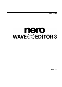 Manual Nero WaveEditor 3