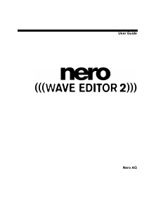 Manual Nero WaveEditor 2