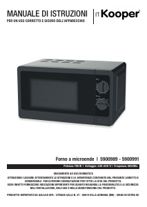 Manual Kooper 5900989 Microwave