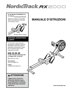 Manuale NordicTrack RX2000 Vogatore