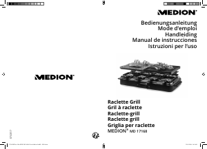 Manual de uso Medion MD 17168 Raclette grill