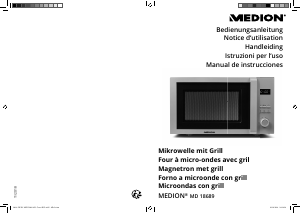 Manual de uso Medion MD 18689 Microondas