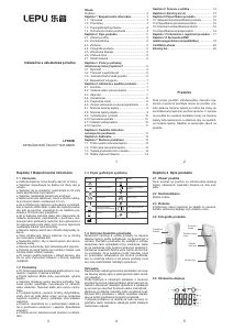 Návod LEPU LFR30B Teplomer