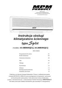 Instrukcja MPM AS-24HR4NQJUJ Klimatyzator