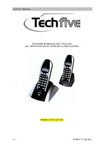 Mode d’emploi Techfive TF 160 Duo Téléphone sans fil
