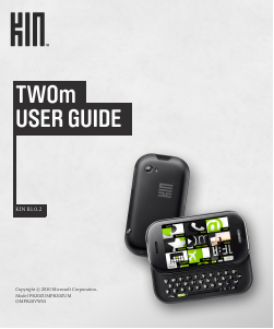 Manual Microsoft Kin TWOm Mobile Phone