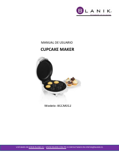 Manual de uso Blanik BCCM012 Máquina de cupcake