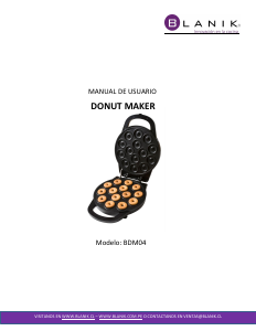 Manual de uso Blanik BDM04 Maquina de donuts