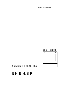 Mode d’emploi Therma EH B 4.3 R Cuisinière