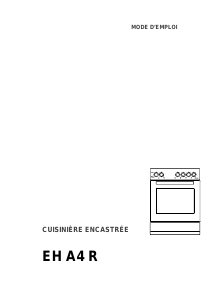 Mode d’emploi Therma EH A4 R Cuisinière