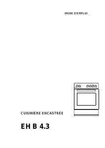 Mode d’emploi Therma EH B 4.3 Cuisinière