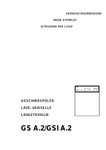 Mode d’emploi Therma GSI A.2 Lave-vaisselle