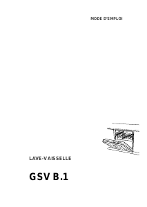 Mode d’emploi Therma GSV B.1 WS Lave-vaisselle
