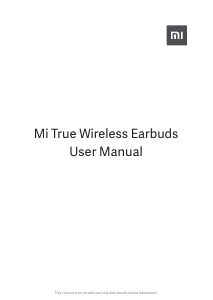 Manual Xiaomi TWSEJ02LM Mi Headphone