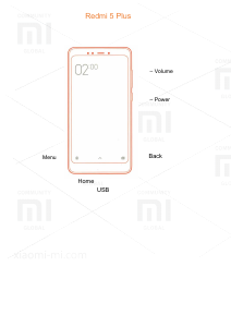 Handleiding Xiaomi Redmi 5 Plus Mobiele telefoon
