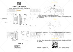 Manual Xiaomi XMSH05HM Mi Band 3 Activity Tracker