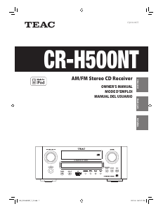 Manual TEAC CR-H500NT CD Player