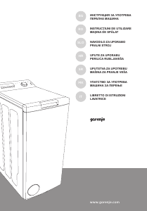 Návod Gorenje WT62092 Práčka