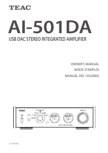 Manual de uso TEAC AI-501DA Amplificador