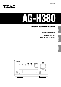 Manual TEAC AG-H380 Receiver