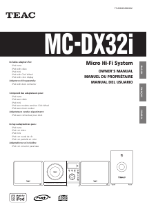 Manual de uso TEAC MC-DX32i Set de estéreo
