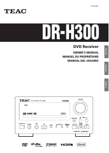 Manual de uso TEAC DR-H300 Reproductor DVD