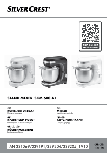 Bedienungsanleitung SilverCrest IAN 339204 Standmixer