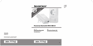 Bedienungsanleitung SilverCrest IAN 77762 Powerline adapter