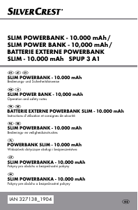 Manual SilverCrest IAN 327138 Portable Charger