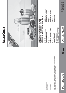 Manual SilverCrest IAN 307629 Liquidificadora