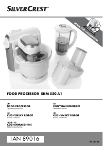 Manual SilverCrest IAN 89016 Food Processor