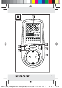 Manual SilverCrest IAN 66149 Medidor de energia