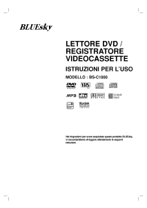 Manuale Bluesky BS-C1000 Combinazione DVD-Video