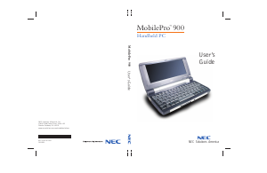 Handleiding NEC MobilePro 900 Organiser