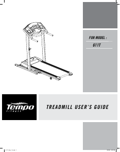 Manual Tempo Fitness 611T Treadmill
