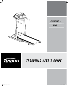 Handleiding Tempo Fitness 611T Loopband