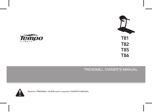 Tempo 611t treadmill cheap manual