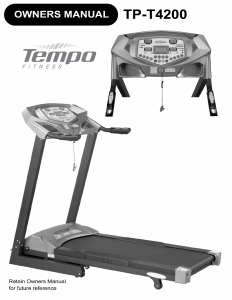 Handleiding Tempo Fitness TP-T4200 Loopband