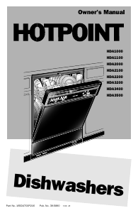 Manual Hotpoint HDA2100VWW Dishwasher