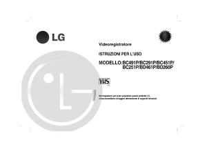 Manuale LG BC451P Videoregistratore
