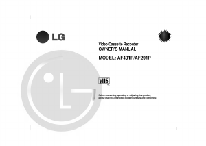 Handleiding LG AF291P Videorecorder