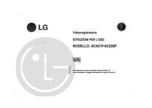 Manuale LG AC220P Videoregistratore