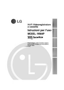 Manuale LG W904P Videoregistratore