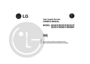 Manual LG BD461P Video recorder