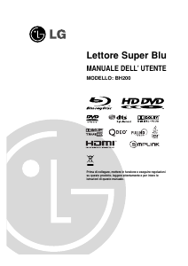 Manuale LG BH200-P Lettore blu-ray