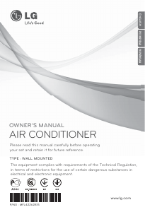 Manual LG CS09AQ2 Air Conditioner