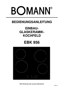 Manual Bomann EBK 956 Hob