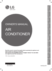 Manual de uso LG AM12BP Aire acondicionado