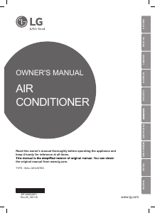Manual de uso LG AM09BP Aire acondicionado